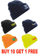 Personalised Printed Beanie Hat Pullover Wooley Hat Unisex (Options available)