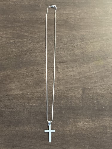 Solid sterling silver cross - solid,