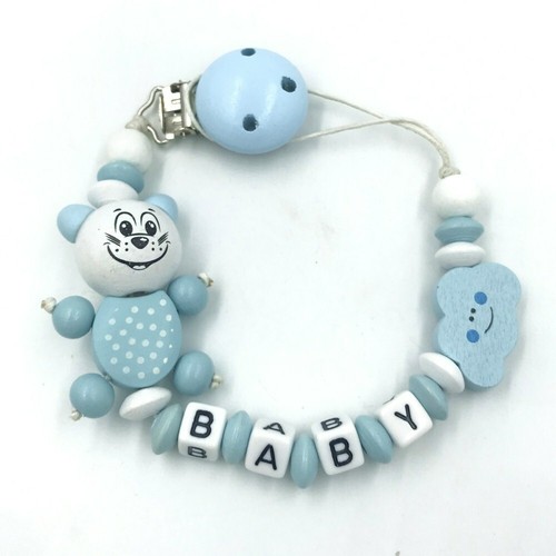 Personalized dummy clip wooden - personalized,