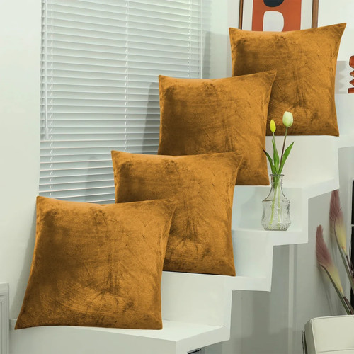 Velvet cushions filled - filled, or