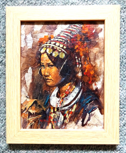 Vintage oil painting a - of,