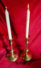 Antique Brass Candle Holders