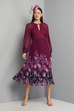 Wallis Plum Fit & Flare Dress