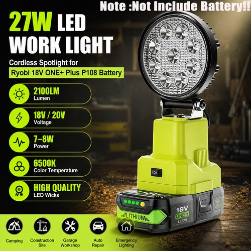 27w led work - 27w, cordless