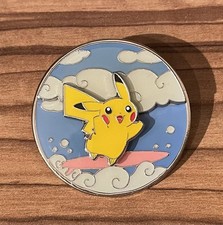 Pokemon Flying Surfing Pikachu  Pin Badge  Celebrations 25th Anniversary