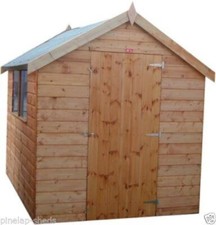 Cheap 7x5 Shed B-Grade Pinelap T&G Apex shed Factory Seconds Garden Hut