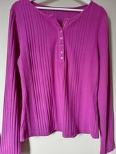 Ladies Cerise /Pink Top Size Medium 