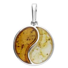 Ying Yang Chinese Amber