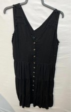 Next Black Button Front Linen