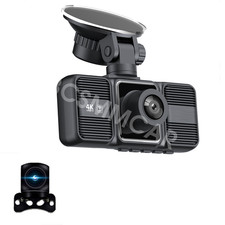 4K WiFi 3 Channel Car Dash Cam