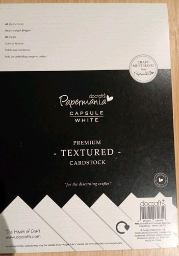 Papermania white textured - papermania,