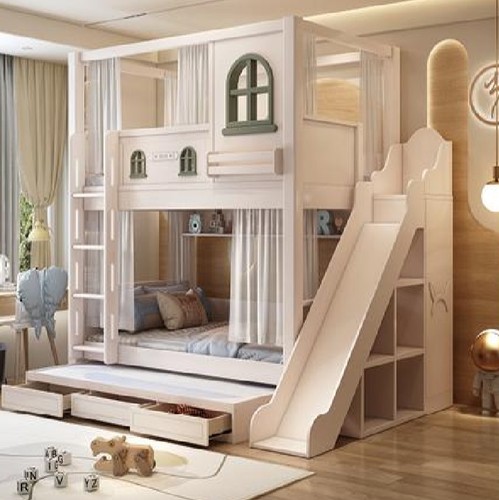Double bunk bed children - children's,