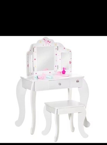 Kids vanity table and stool - vanity,