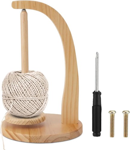 Rotatable yarn holder wooden - holder,