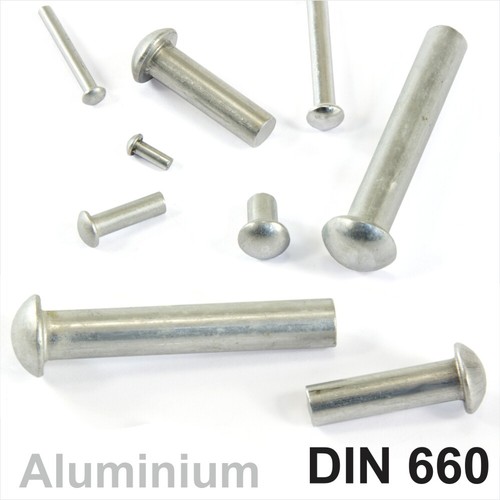 Solid aluminium round head - aluminium,