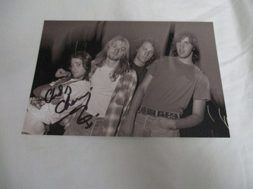Chad channing signed 4x6 - channing,