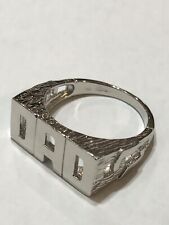 925 Genuine Sterling Silver Solid Clean DAD DADDY Pinky RING ALL SIZES Gift