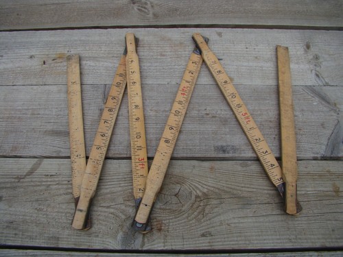 Vintage yard stick folding - 2,