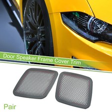 Pair Car Rear Door Speaker Frame Cover for Ford for Mustang 21-23 Titanium Tone