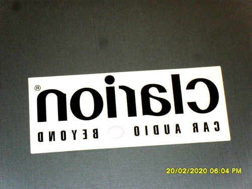 Decal sticker clarion - clarion, +