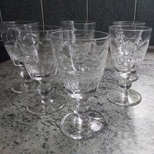 Set of 6 Vintage Crystal