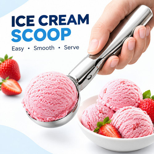 Stainless steel ice cream - steel,
