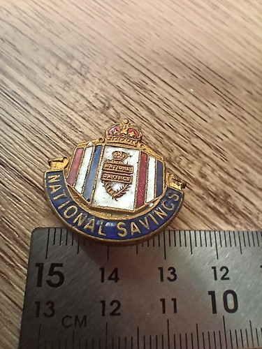 Vtg national savings enamel - vtg,