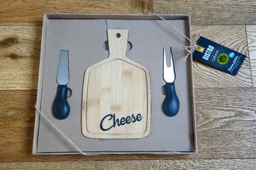 Bamboo cheese board set - cheese,