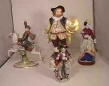 4 Continental Figures A/F AS SEEN Sitzendorf, Naples Etc.