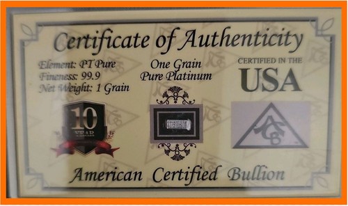 Grain pure platinum - 1,