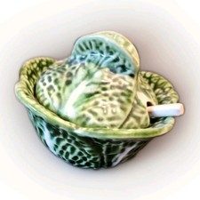Cabbage Leaf Condiment Pot Lid