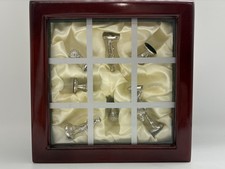 Tic Tac Toe Golf Coffee Table Game In Satin Lined Wood Box (x)