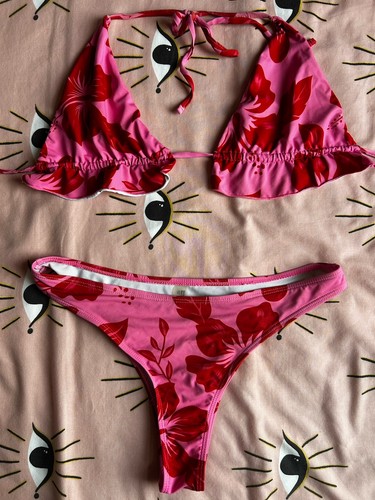 Red and pink - with, frill