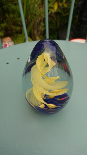 Oval blue sea themed - oval,