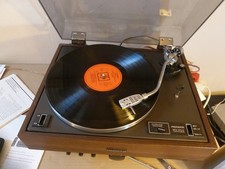 PIONEER PL-12D Belt Drive Turntable with Manual -M55E Cartridge-Top Lid is crack