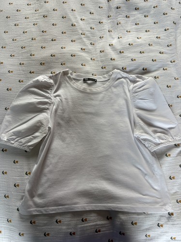 White zara shirt only worn - zara,