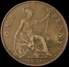 UK One Penny 1930 George V