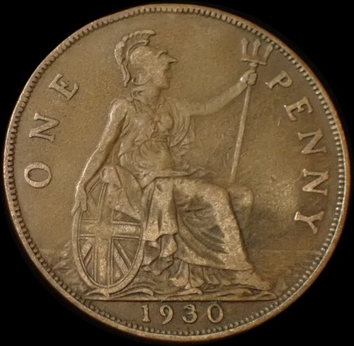 One penny 1930 - 1930, v