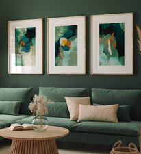 Green Abstract Wall Art