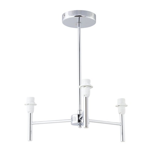 Modern chrome arm semi flush - chrome,
