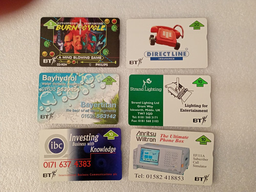 Telephone cards btp - bt,
