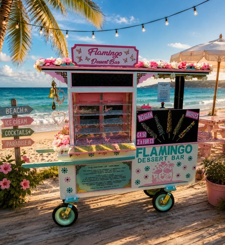 Vintage indonesian food cart - vintage,