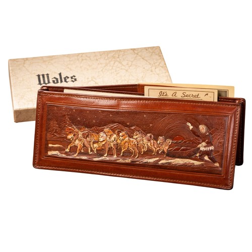 Vtg 1950s wales tooled - vtg, leather