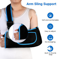 UK Shoulder Arm Sling Elbow Support Wrist Wrap For Broken Fracture Injury Relief