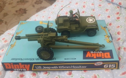 Dinky toys 615 jeep with - 615, u.s.