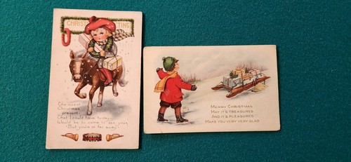 Merry christmas postcards lot - merry,