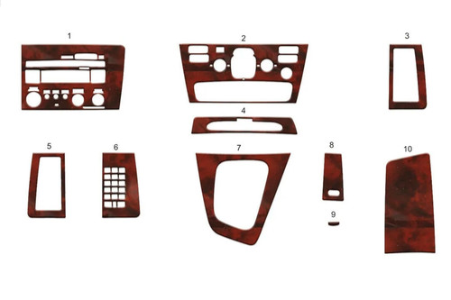 Wood look dash trim kit - trim, for