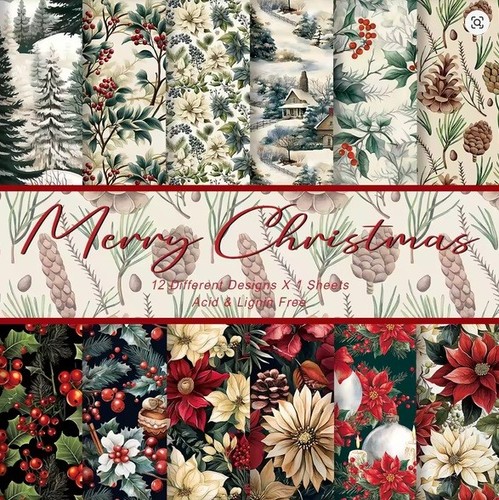 Christmas scrapbook paper 6x6 - scrapbook,