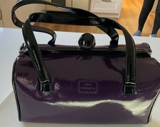 Lulu Guiness bag patent leather purple