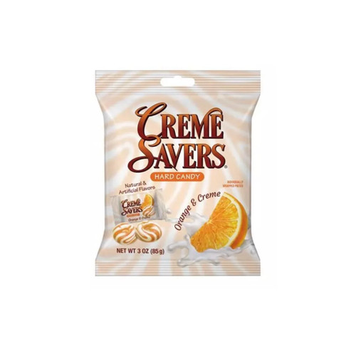 Creme savers hard candy orange - creme,